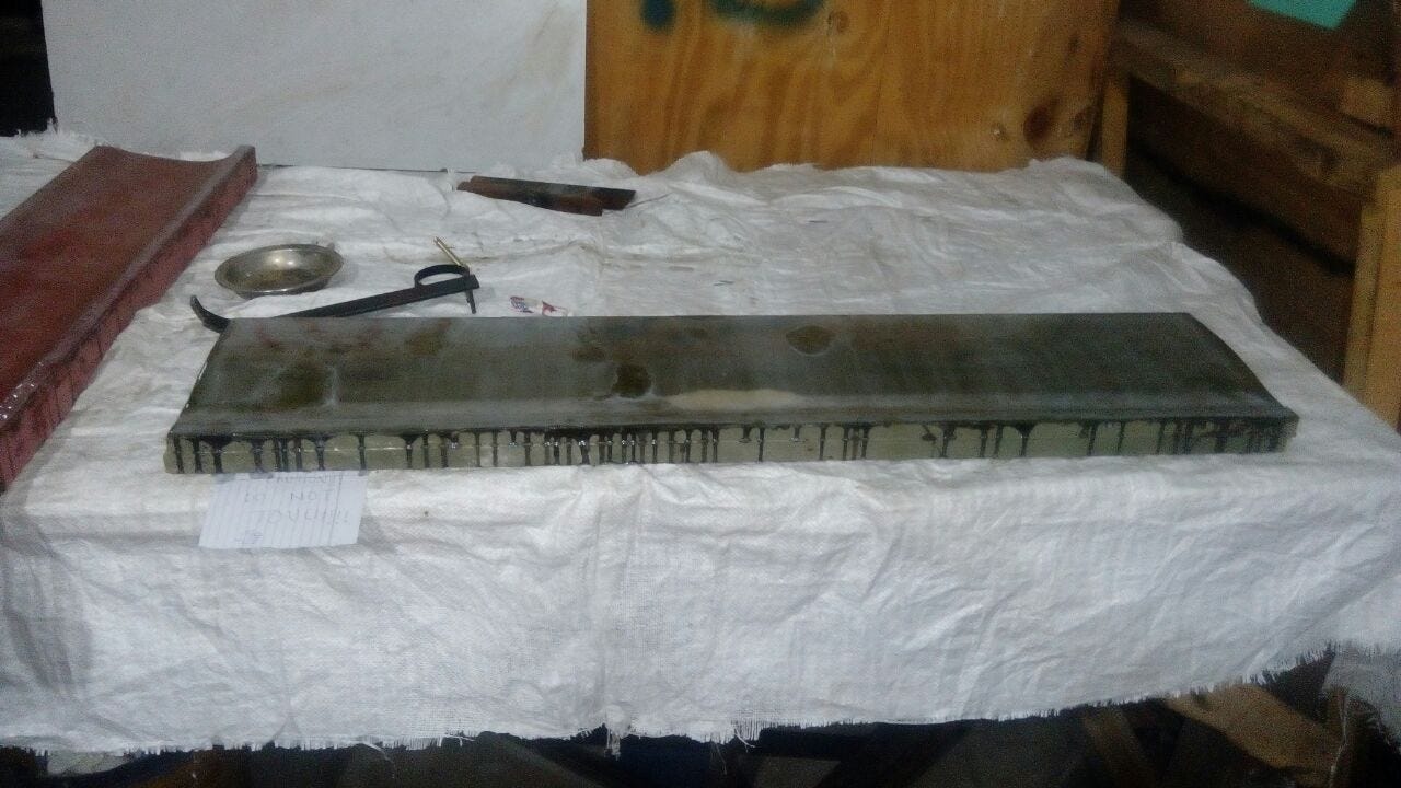 The Mold carved by a local vendor at Vellore